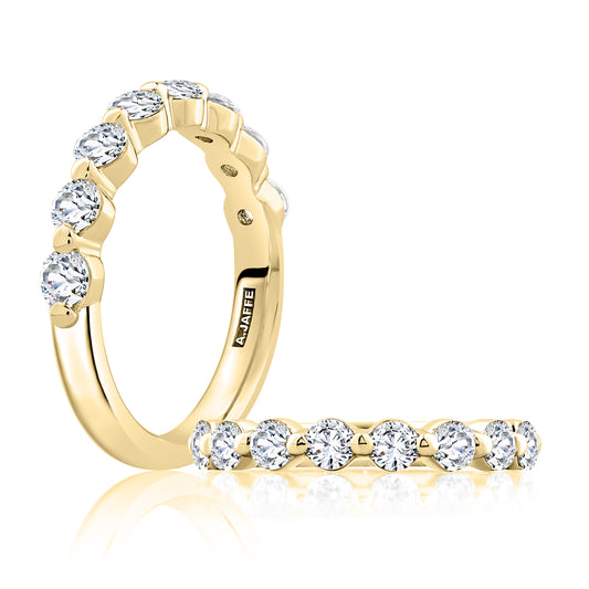 A. Jaffe Round Cut Wedding Band