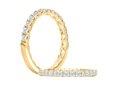 A. Jaffe Pave Quilted Wedding Band