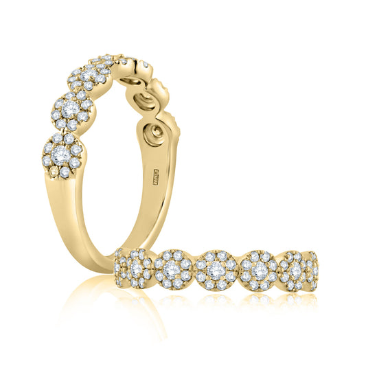 A. Jaffe Round Halo Anniversary Band