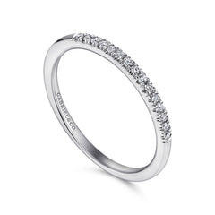 Gabriel & Co. French Pave Set Diamond Wedding Band