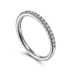 Gabriel & Co. French Pave Diamond Wedding Band