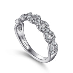 Gabriel & Co. Twisted Diamond Wedding Band
