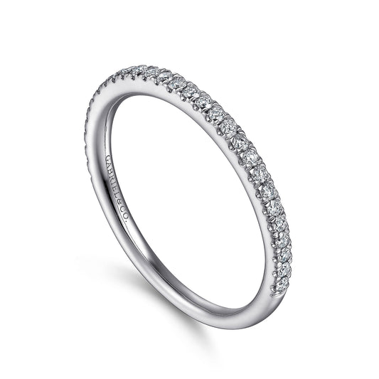 Gabriel & Co. French Pave Diamond Anniversary Band