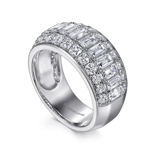 Gabriel & Co. Baguette Diamond Band