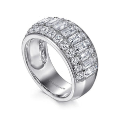 Gabriel & Co. Baguette Diamond Band