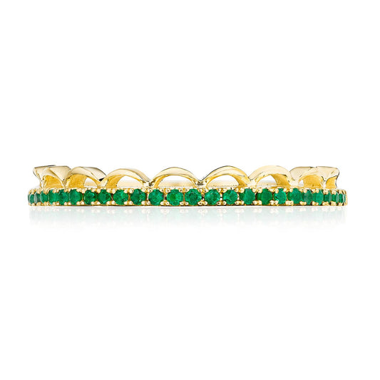 Tacori Crescent Crown Wedding Band