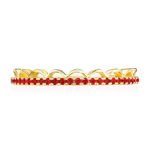 Tacori Crescent Crown Wedding Band