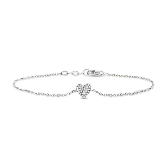 Shy Creation Diamond Heart Bracelet