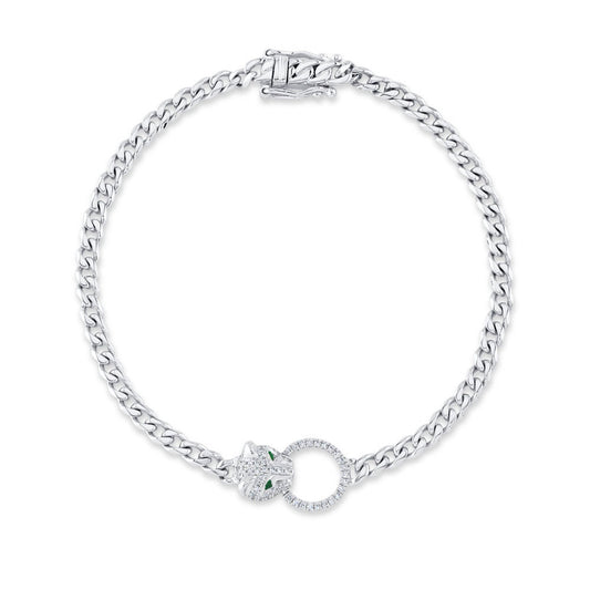 Shy Creation Panther Link Bracelet