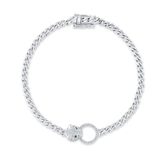 Shy Creation Panther Link Bracelet