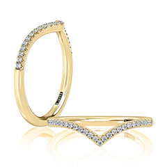 A. Jaffe Curved Diamond Wedding Band