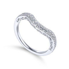 Gabriel & Co. Curved Wedding Band