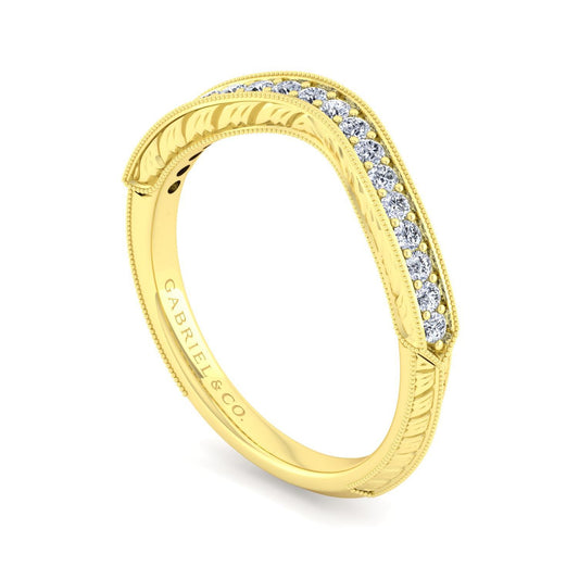 Gabriel & Co. Matching Curved Ladies Band