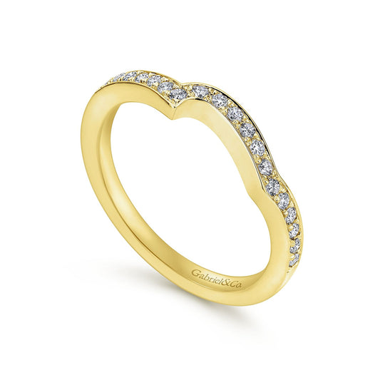 Gabriel & Co. Matching Curved Ladies Band