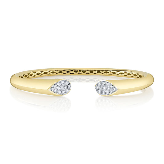 Shy Creation 14K Diamond Bangle