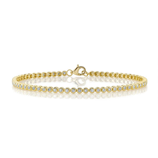 Shy Creation Diamond Bezel Tennis Bracelet