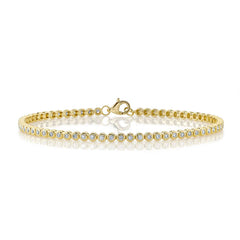 Shy Creation Diamond Bezel Tennis Bracelet
