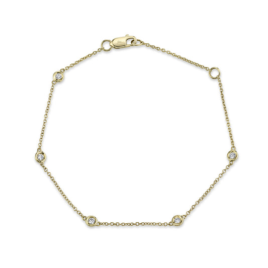 Shy Creation Dainty Diamond By The Yard Bracelet