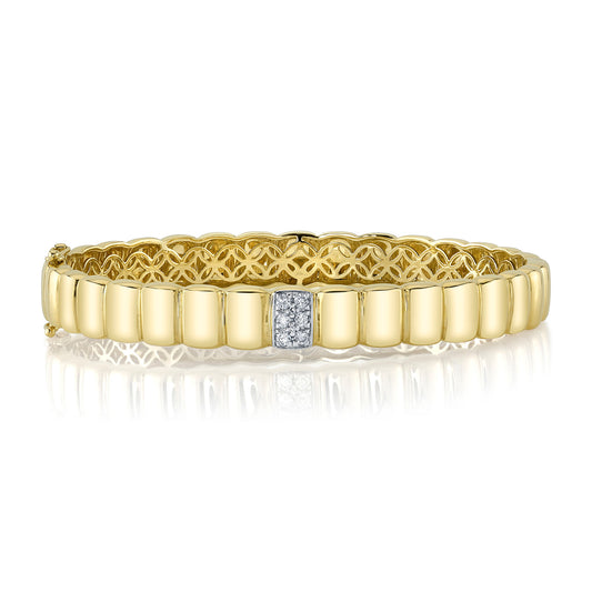 Shy Creation 14K Diamond Bangle