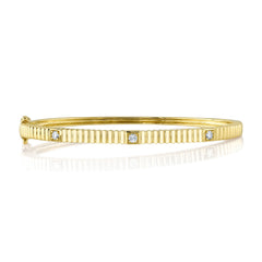 Shy Creation 14K Diamond Bangle
