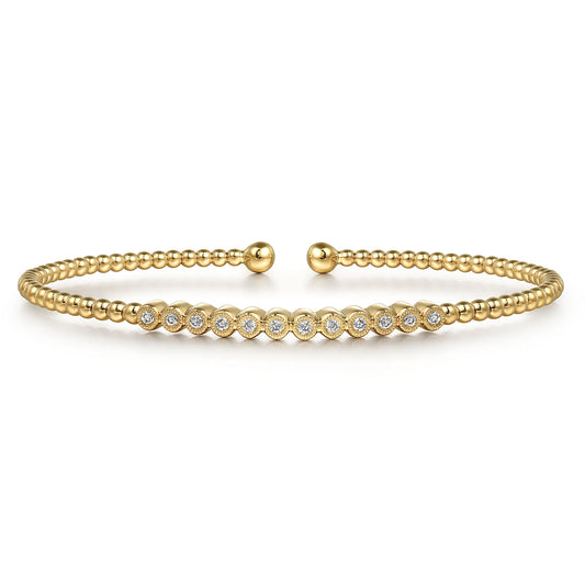 Gabriel & Co. Bujukan Bead Diamond Bangle