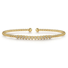 Gabriel & Co. Bujukan Bead Diamond Bangle