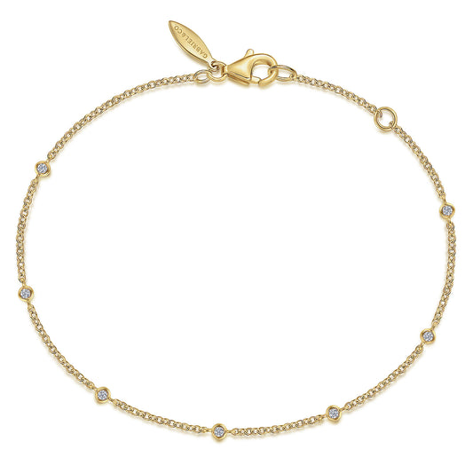 Gabriel & Co. Diamond Stations Chain Bracelet