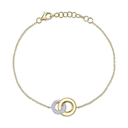 Shy Creation Pave Circle Bracelet