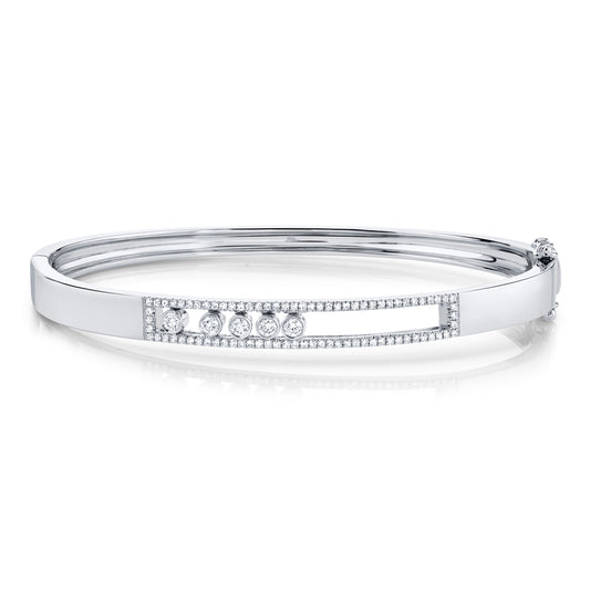 Shy Creation Diamond Slider Bangle
