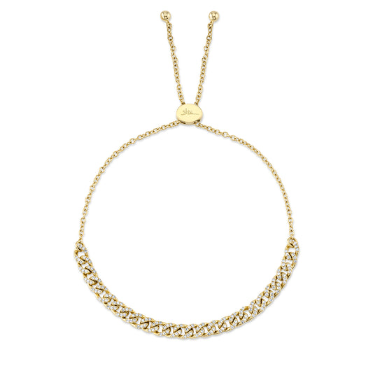 Shy Creation Diamond Link Bolo Bracelet