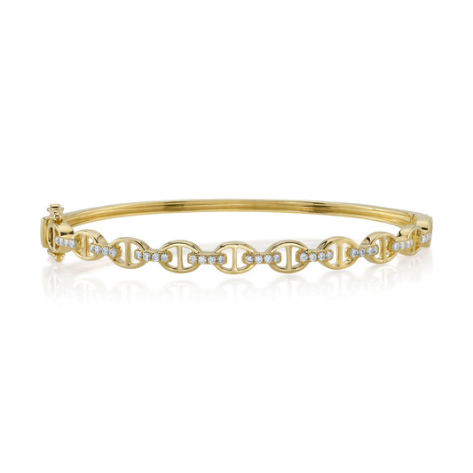 Shy Creation 14K Diamond Bangle