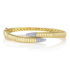 Shy Creation 14K Diamond Bangle
