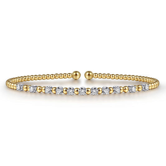 Gabriel & Co. Gold Bujukan Diamond Split Bangle