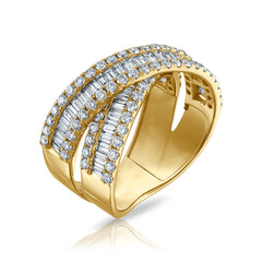 2.25CT Twisted Diamond Band