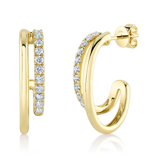 Shy Creation 14K Diamond Earring