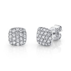 Shy Creation Diamond Pave Stud Earrings