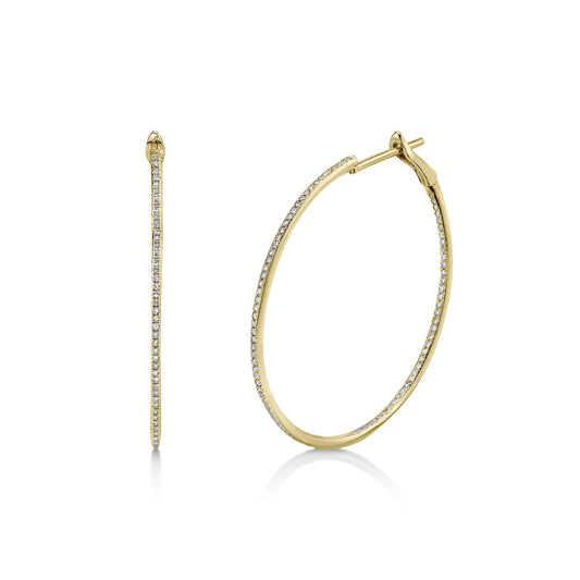 Shy Creation Diamond Hoop Earring