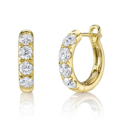 Shy Creation Diamond Hoop Earring