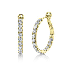 Shy Creation Diamond Hoop Earring