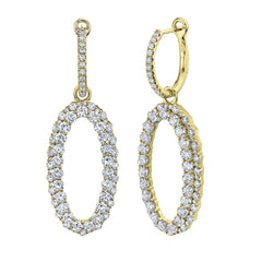 Shy Creation Diamond Oval Earring