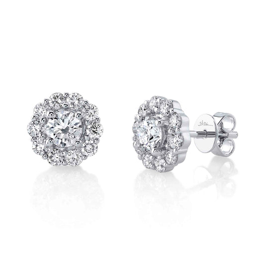 Shy Creation Diamond Stud Earrings