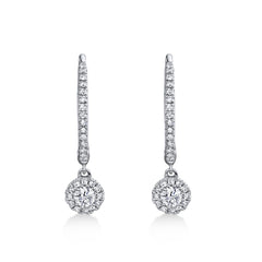 Shy Creation Diamond Drop Earrings