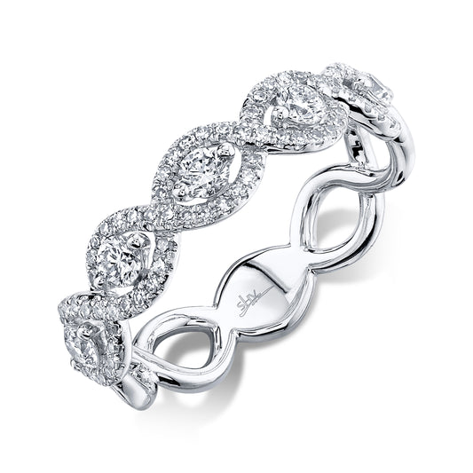 Shy Creation Twist Diamond Ring