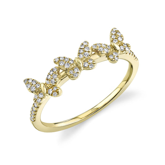 Shy Creation Butterfly Diamond Ring