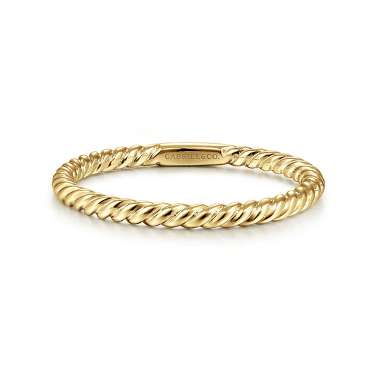 Gabriel & Co. Twisted Rope Stackable Ring