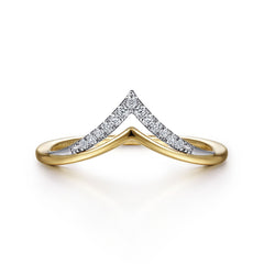 Gabriel & Co. Chevron Diamond Ring