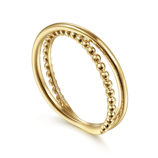 Gabriel & Co. Bujukan Criss Cross Ring