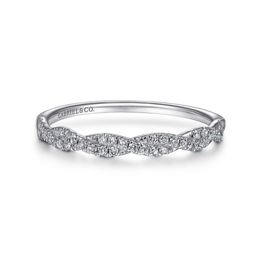 Gabriel & Co. Twisted Diamond Ring
