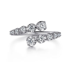 Gabriel & Co. Bypass Diamond Ring
