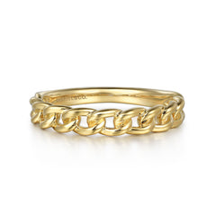 Gabriel & Co. Cuban Link Stackable Ring